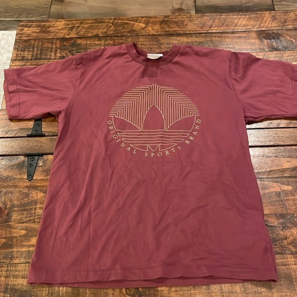 Adidas Maroon Short Sleeve Tee